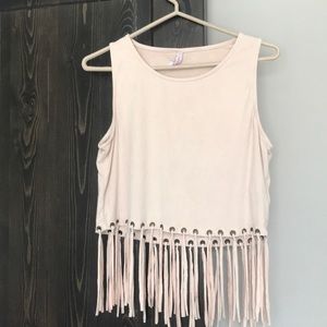 Fringe crop top